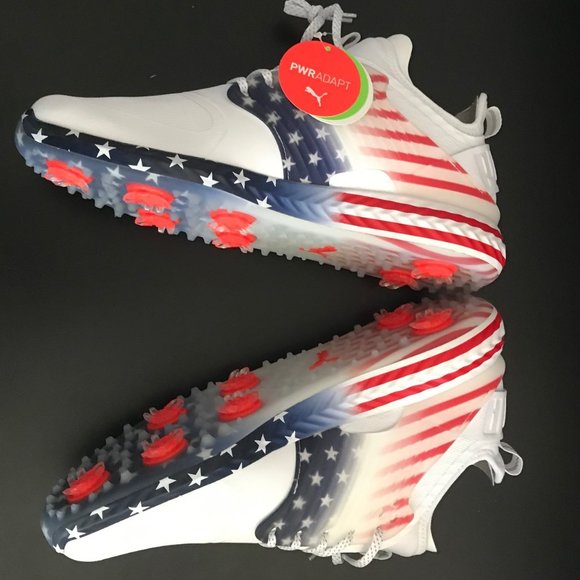 PUMA Limited Edition US OPEN IGNITE PWRADAPT CAGED STARS/STRIPES SHOES SIZE 14 main image 5